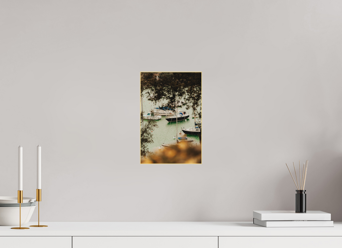 20 x 30 cm, Plexi Fine Art OR Les bateaux de Pornic