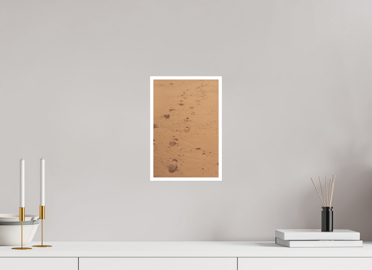 20 x 30 cm, Fine Art RAG 1 cm Traces dans le Sable