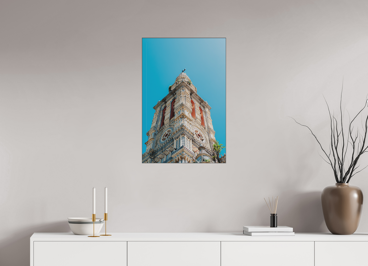 50 x 75 cm, Plexi Fine Art NOIR Temple tamoul