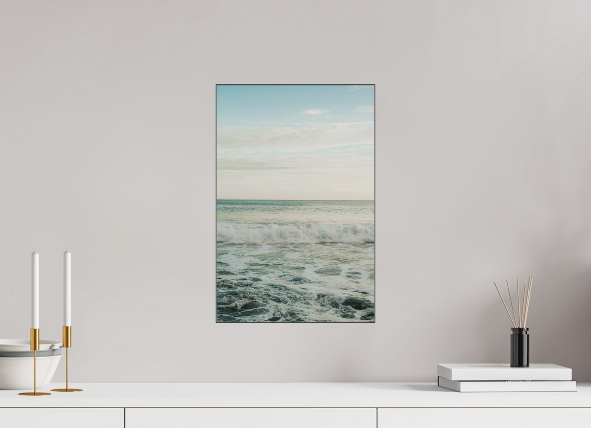30 x 45 cm, Plexi Fine Art NOIR Vagues & Remous