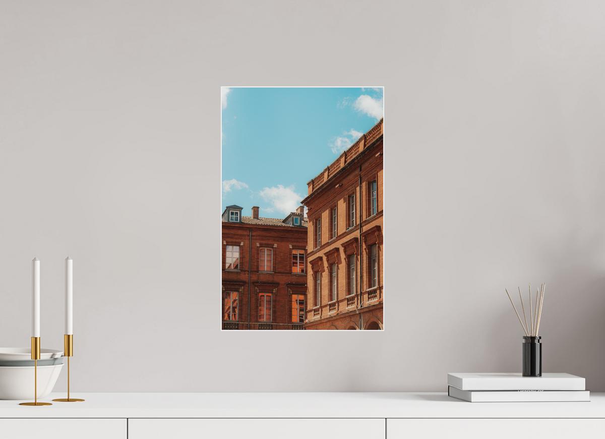 30 x 45 cm, Plexi Fine Art Blanc Architecture toulousaine
