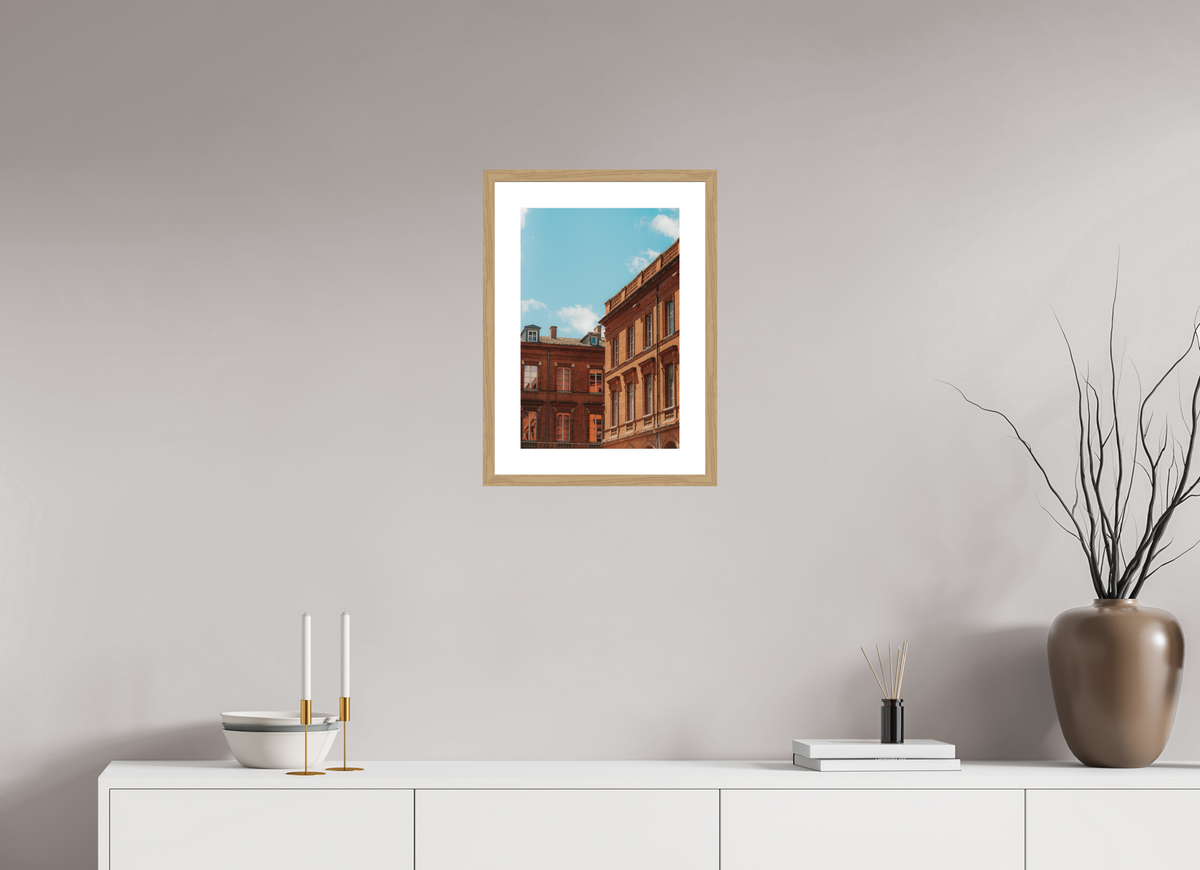 30 x 45 cm, Cadre 5 naturel Architecture toulousaine